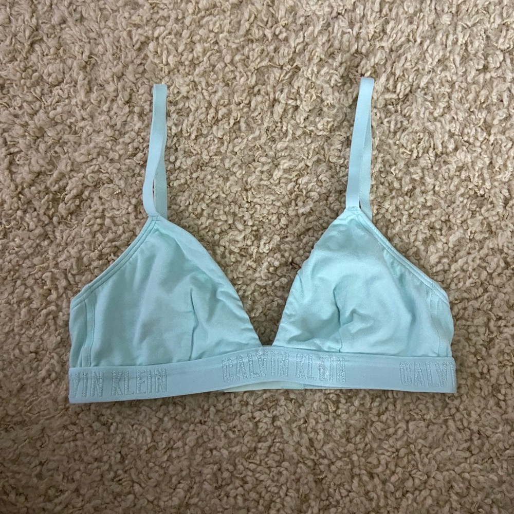 CALVIN KLEIN brand new light blue adjustable bra